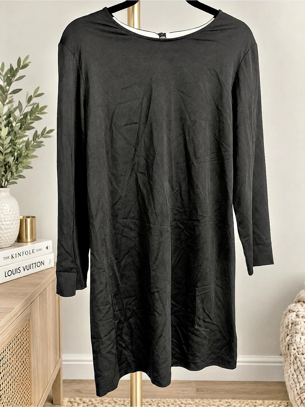 Theory Landain Dress Black Mini Dress Size 8